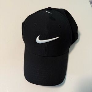 Nike Black and White Hat with Iconic Swoosh